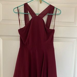 Burgundy dress